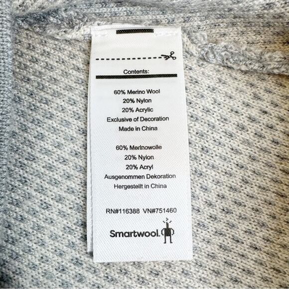 Smartwool Women's Dacano Full-Zip Sweater Ski Merino Wool Blend Jacket Gray S - Picture 7 of 11